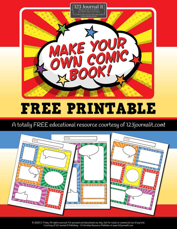Stay Home and Make Your Own Comic Book Free Printable PDF